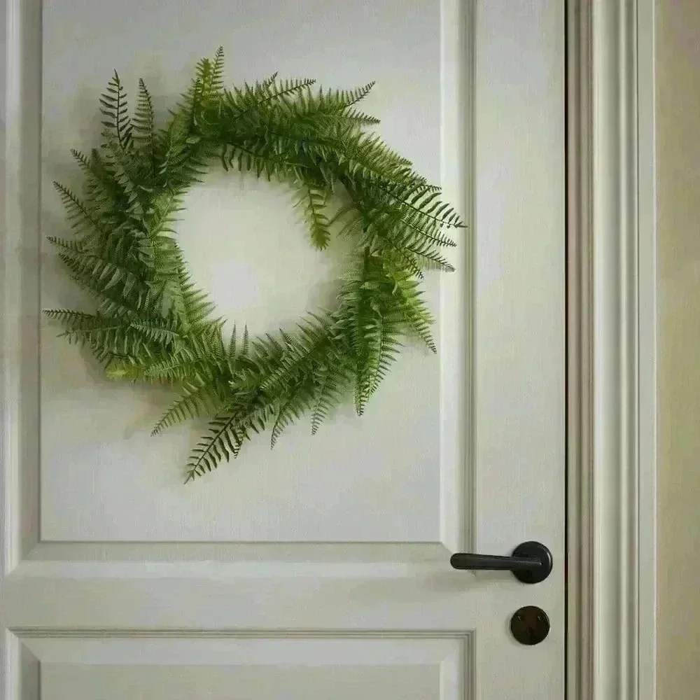 IKEA HÖSTKVÄLL Artificial wreath, indoor/outdoor/fern green, 17 ¾ 